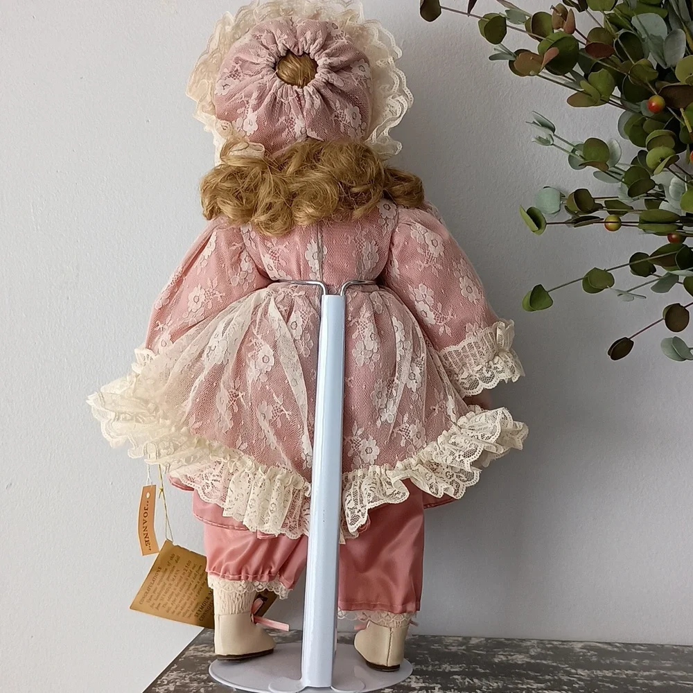 Porcelain Doll Sad Face Vintage Seymour Mann Collection Pink